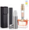 Parfümzerstäuber Nachfüllbar, 5ml Parfüm Abfüller, Parfum Flakon Leer Reise Parfümzerstäuber, Parfum Zerstäuber für Unterwegs, Mini Zerstäuber Parfüm Parfümflaschen Leer für Reise (Schwarz & Grau)