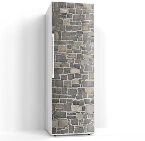 DEQORI Magnetfolie für Kühlschrank 60x180 cm | Motiv Steinmelodie | dekorative Magnetmatte Gefrierschrank Schutz | Magnet Deko-Folie selbstklebend, magnetisch & wasserabweisend