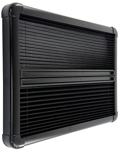 Shield Autocare © Camper Van RV Motorhome Cassette Window Blinds Blackout Flynet Screen Black White Beige (Black, 900mm x 500mm)
