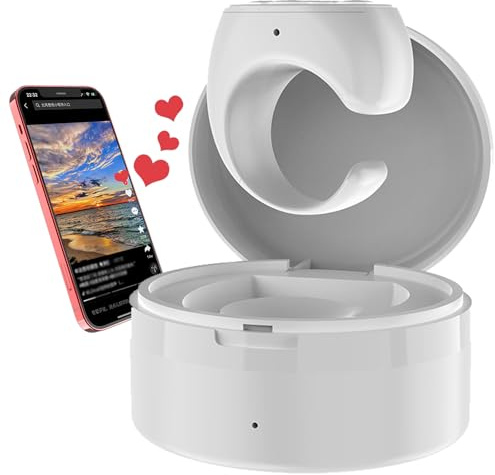 findtime Tiktok Scrolling Ring Smart Ring Fernbedienung Bluetooth Tik Tok Scroll Ring Page Turner für Kindle APP Smartringe für Herren Damen Tiktok Trend Sachen Fingerspitze Smartring Android iOS