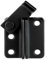 Loquet de portail à rabat en acier inoxydable pour porte intérieure de grange, salle de bain, abri de jardin, garage, ouverture à gauche – Noir – 62 x 50 mm