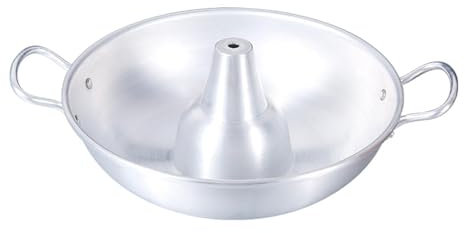 FLCPJGV Shabu Hot Pot Wok mit Doppelgriffen für Grill Und Familienfeiern, 30cm