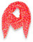 Neon Tuch Damen Leopardenmuster Musselin leo Schal Made Italy Baumwolle Halstuch Frühling (Pink-Orange)