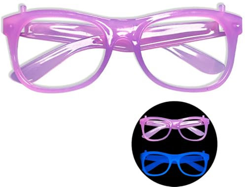 NPXUAMTJ Tanzshow Noctilucous Brillen Für Kinder Erwachsene Fluoreszenz Brillenrahmen Für Party Eyewears Bühne Mit Brille.