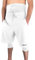 Modesty - Short de Bain Homme L White | Maillot Islamique, awrah Couverte, Short Musulman Plage et Piscine, Natation, Surf, Sport, séchage Rapide.