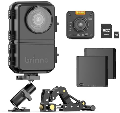 Brinno BCC5000 4K WiFi Time Lapse Camera Bundle - Advanced Image Sensor, HDR, IP65 Housing, Mobile App, 6 Months Battery Life with Extended Slots, Bluetooth, Construction System
