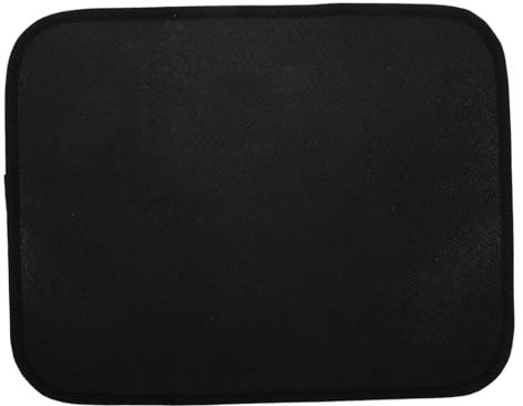 TOYANDONA Estera de Estera para cocinar a la Parrilla alfombras de Goma para Piso Impermeable Escudo térmico para Estufa de leña Alfombra de Chimenea Silicona de Fibra de Vidrio Negro