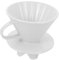 VILLCASE 1 Pieza tazón de filtro reutilizable café Filtrar goteo taza de filtro de cerámica Ceramics Coffree Filter Cup filtro de cafetera filtro de cafe casero gotero de cafe blanco