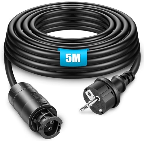 BOSYTRO BC-01 Kabel 5M, BC01 Buchse zu Schuko Stecker Anschlusskabel, Balkonkraftwerk Anschlusskabel Betteri BC-01 Geeignet für eine Vielzahl von Mikro-Wechselrichtern