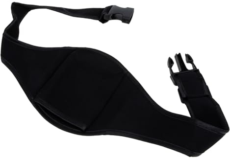 Mobestech Microphone Waist Belt Pouch Instructor Mic Carrier Bag with Pocket for Fitness Speakers and Stage Use Lightweight Design Fits Microphones and Phones Portable for Dancing and Public