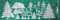 Fensterbild - Rehe im Wald an der Futterkrippe 11,5 x 33 cm