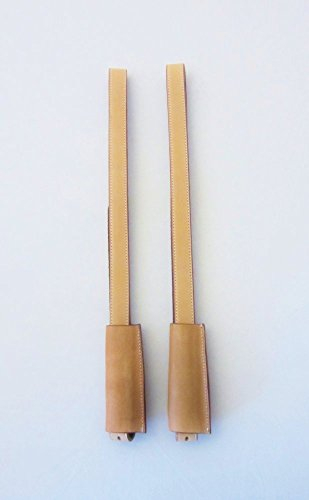 PS Pferdeartikel Paar Englische Steigbügelriemen mit 2,5 cm Breite - Farbe - Natur/Beige/Cognac Farbe Natur 140 cm Länge