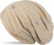 styleBREAKER Beanie Mütze mit Strass Sterne und All Over Strasssteine, Slouch Longbeanie, Damen 04024116, Farbe:Beige