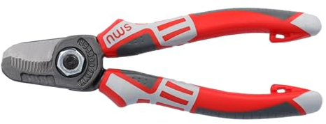 NWS 043-69-210-SB Number 69 Cable Cutter in Self-Packaging, Silver/Red, 210 mm
