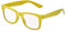 Ultra Jaune Lunettes Cadres Classiques Verres Transparents Enfants Fille Garçon Costumes Fêtes Déguisements Fantaisie Intello Geek Hipsters