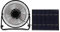 Yosoo Cafopgrill - Ventiladores solares de 5.2 W, USB, ventilación de refrigeración para coche, para exteriores, hogar, oficina, viajes, barco, pesca, camping
