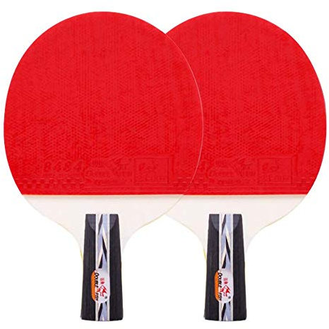 Lerten Hochwertige Tischtennisschläger,Pingpong-Schläger Mit Schlägertasche,7 Lagen Holzscheite,Eine Kombination Aus Verteidigung Und Angriff/Als zeigen/Kurzer Stiel