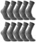sockenkauf24 10 Paar i1R Sportsocken Tennissocken Herren Damen Baumwolle 10300 (39-42 Anthrazit)
