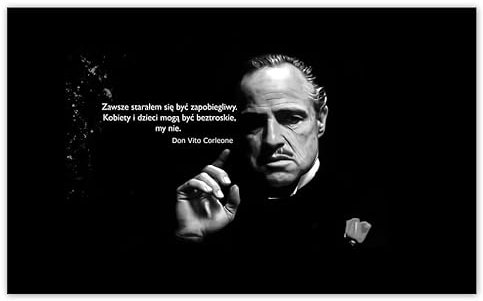 Wallpaper Non-Woven Premium Vlies Wall Art Decor 520x318cm Godfather Don Quotes No. H6620M_TV5BC