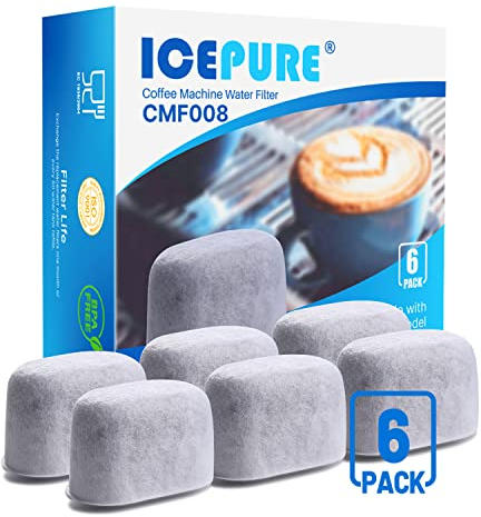 ICEPURE Wasserfilter Kaffeevollautomat für Breville BWF100 BWF100NA BES980XL BES920XL BES900XL BES860XL BES870XL Barista Espresso, BES840XL BKC600XL BKC700XL, 6 stück
