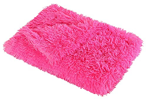 Generisch Decke Decke Decke für Haustier Decke waschbar Hund weicher Überwurf Katzen Fleece- Hunde Katzen Welpen Welpen Decke Heimtierbedarf Haustier Haus Kürbisse (Hot Pink, S)