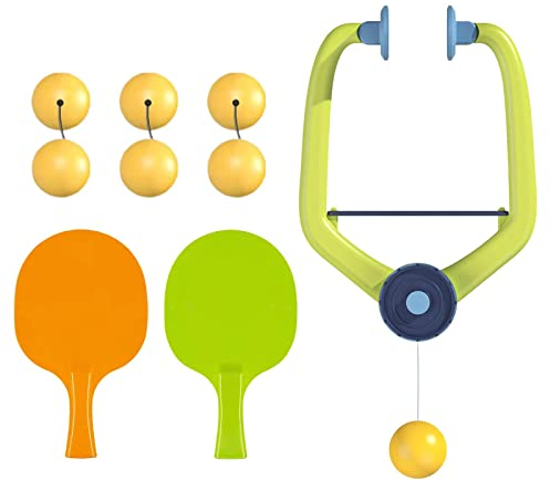 Baoblaze Hängendes Tischtennis-Haus-Eltern-Kind-Spielzeug-Selbsttrainings-Set Keine Tisch-Hand-Augen-Koordination erforderlich, mit 6 Kugeln
