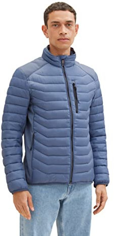 TOM TAILOR Herren Hybrid Steppjacke mit Stehkragen