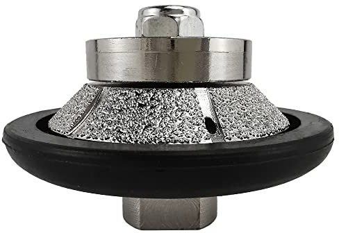 NBB Rueda de perfil de diamante, fresa de enrutador de diamante, broca para perfilar la porcelana baldosas cerámica granito mármol piedra natural, fácil de usar en amoladora angular (E Bevel, E10)