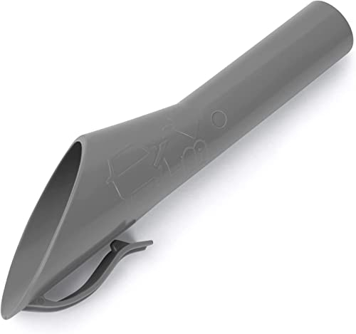 LoreenCar Fuel Funnel for Ford Galaxy S-Max Transit Mondeo Kuga Focus Fiesta 1782177 8U5A-17B068-EB, Diesel Fuel Filler Funnel, Plastic Emergency Capless Adapter Grey