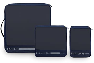 Samsonite Pack-Sized, Set of 3 Luggage Organizers, 14/22/30 cm, Blue (Navy)