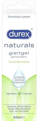 Durex Naturals Gleitgel, Transparent, 50 ml