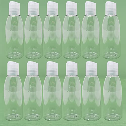 Terra Ink 12x PET Flasche 150 ml klar transparent rund mit Disc-Top Deckel - Kunststoffflaschen