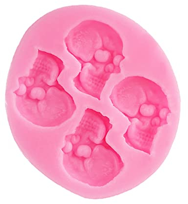 Halloween-Schokoladenformen Halloween-Formen Silikon-Antihaft-Halloween-Backformen für Pralinen Backform Hase Lamm (pink, One Size)