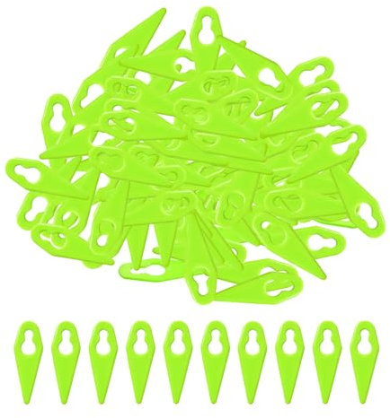 100 piezas de cuchillas de plástico verde, cuchillas de repuesto para cortacésped, accesorios para raspadores de cuchillos de aseo, ST01 ST02 ST04 ST05 ST20 GT3.0 GT4.0 GT50.