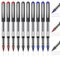 OFFCUP Tintenroller, 10 Stück Gelstifte Mehrfarbig, Tintenschreiber 0,5 mm, Konusspitze aus Edelstahl, Tintenroller Set, Tintenroller Stifte für Schreiben, Journaling, Notizbuch（schwarz rot blau）