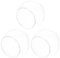 STOBOK 3Pcs Plastic Fish Bowls Round Bowl Terrarium Globe Vase Fish Container for Goldfish Aquarium(15X15X13CM)