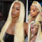 613 Blond Echthaar Perücke 13x4 Lace Frontal Wig Human Hair Perücke Blond Pre Plucked with Baby Hair Perücke Echthaar Für Schwarze Frauen Lace Frontal (16inch,150% Density)