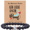 TOLOWOBK Ich Liebe Dich Geschenke für Männer An Meinen Mann Sohn Enkel Mondstein Armband Herren Jungen Perlenarmband Edelstein Armbänder für Herren Einschulung Geburtstag Geschenk für Männer