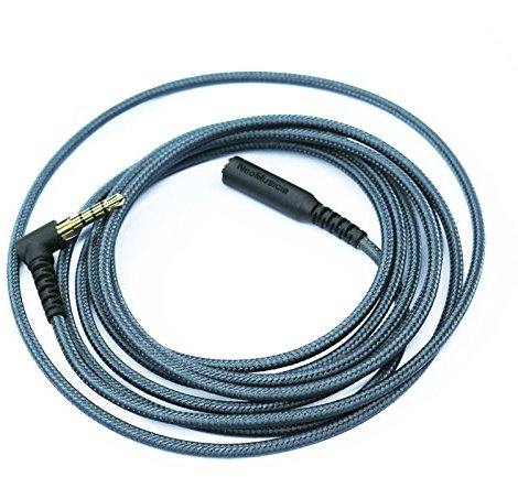 ABLET 3,5-mm-Kopfhörer-Verlängerungskabel, TRRS-Audio-Stereo-Kabel, Rechtwinklig, 4-Polig, Stecker auf Buchse, 3 m