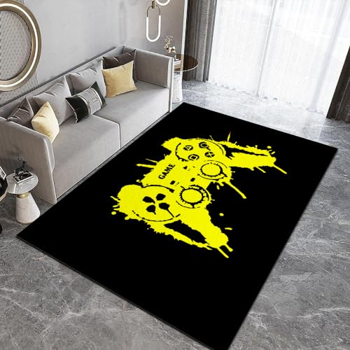 DUCAPE Spielbereich-Teppiche Spielkonsolen Teppiche rutschfeste Polyester-Matte Videospiel-Matte Heimdekoration Sofa-Bodenteppiche Für Gamer Jungen Spielzimmer120 X 150Cm