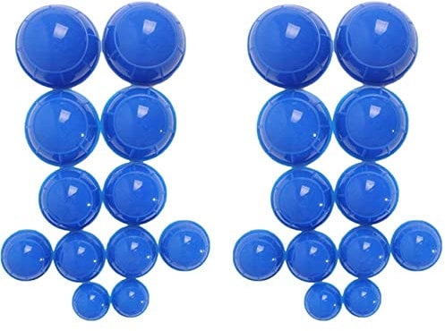 Spactz 24 Stück Blau Vakuum SchröPf Becher für Das Gesundheits Wesen Silikon Saugnapf Massage