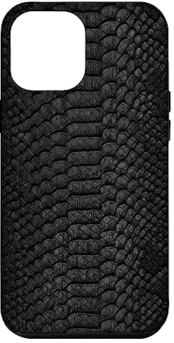 Black Snake Skin Cool Animal Print Pattern Lizard Case for iPhone 12 Pro Max