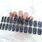 Gel Nail Wraps Gel Nail Stickers 20 Stickers Full-Cured Gel Nail Stickers Upgrade Glitter Gel Nail Strips Last for 15 Days - Adhesive Gel Nail Stickers Nail Art No Need UV/LED Lamp(Shining Shadows)