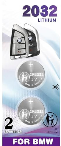 2 Pack CR2032 key fob Battery case Shell fits 2014-2023 Compatible with BMW Key case Shell Cover Remote Entry fob 1 2 5 7 Series X1 X2 X3 X4 X5 X6 M5 M6 Smart Key Prox (FCC ID’s: YGOHUF5662)