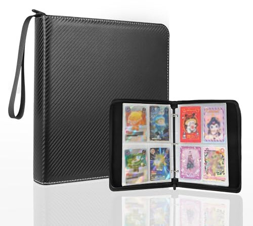 Album de cartes à collectionner, classeur de cartes, classeur de cartes, album avec fente, dossier d'album de cartes à collectionner - jeux de société, à collectionner et à collectionner (400 cartes)