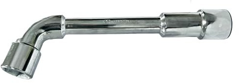 GOLDTOOLS Clé à Pipe Débouchée 27MM, 6 Pans x 6 Pans, Tête coudée à 90°, Frabriqué en Acier chrome vanadium (27MM)