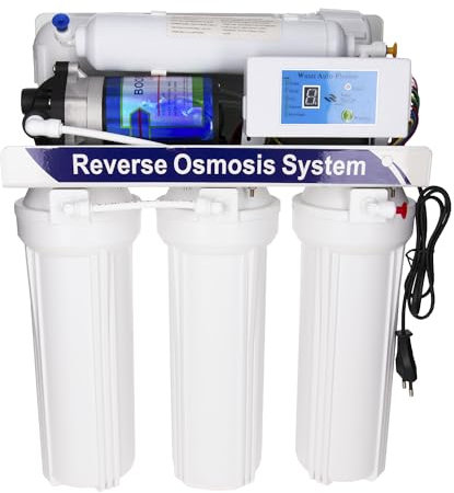 Aquavie Technologie - OsmoFLOW Wand-Wasserreinigungssystem für Untertischbecken durch Umkehrosmose mit Tank – bis zu 370 l/Tag
