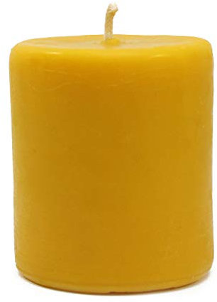 Stumpenkerze Tischkerze 6,5 x 7,5 cm 100% Bienenwachs aus BIO Imkerei, Bienenwachskerze