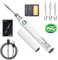 Hengrongshen Lötkolben Set Weiß, USB Lötkolben mit 3 Lötspitzen, Tragbarer Soldering Iron, Temperatur Einstellbar 100-400°C, Drahtloses Akku Lötkolben für Reparatur des Schweißens Eisenhaltig