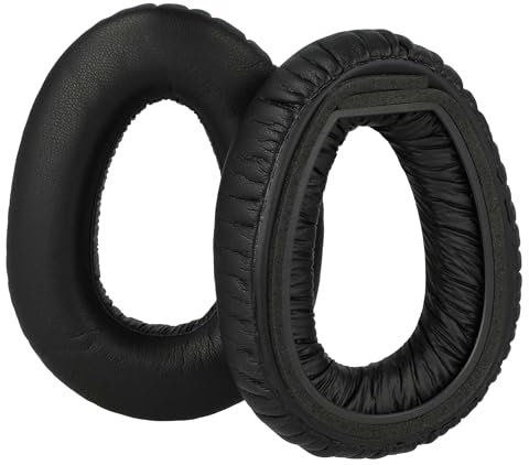 vhbw Ohrpolster kompatibel mit Sennheiser PXC480, PXC 550-II, PXC550 Kopfhörer Headset, Schaumstoff/Kunststoff Schwarz
